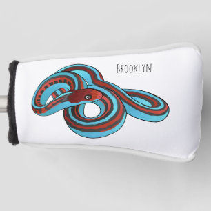 San Francisco garter snake cartoon illustration Golf Head Cover