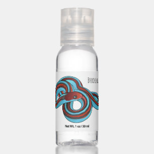 San Francisco garter snake cartoon illustration Hand Sanitizer