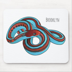 San Francisco garter snake cartoon illustration Mouse Pad