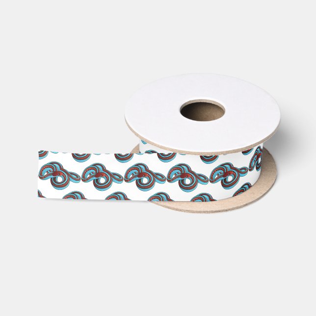 San Francisco garter snake cartoon illustration Satin Ribbon (Spool)