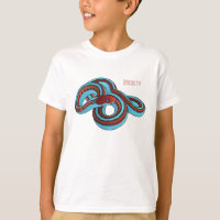 San Francisco garter snake cartoon illustration