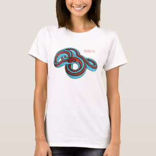 San Francisco garter snake cartoon illustration T-Shirt
