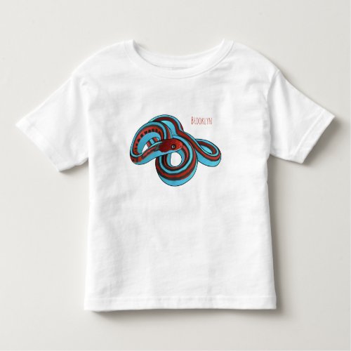 San Francisco garter snake cartoon illustration  Toddler T_shirt
