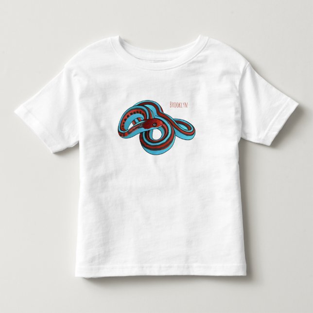 San Francisco garter snake cartoon illustration  Toddler T-shirt (Front)