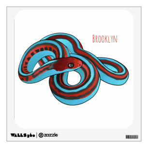 San Francisco garter snake cartoon illustration  Wall Decal