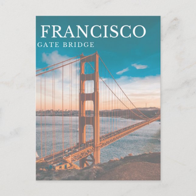 San Francisco Gate Bridge Postcard (Front)