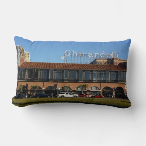 San Francisco Ghirardelli Square Lumbar Pillow