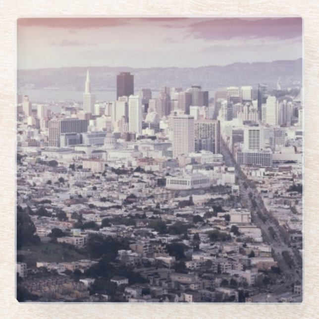 San Francisco Glass Coaster (Front)