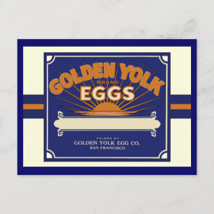San Francisco Golden Egg Yolks Postcard