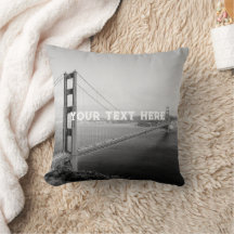 San Francisco Golden Gate Black White Vintage