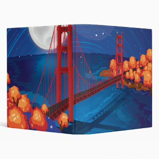 San Francisco Golden Gate Bridge 3 Ring Binder