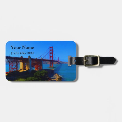 San Francisco Golden Gate Bridge 7 Luggage Tag 