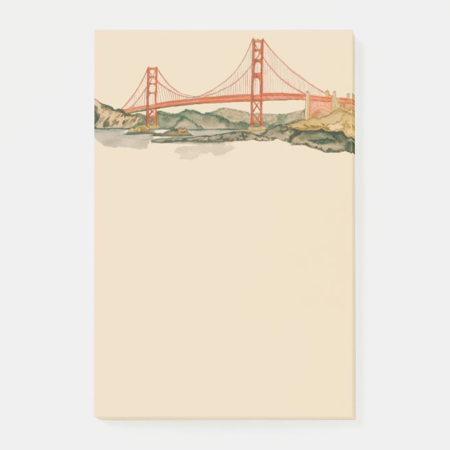 San Francisco Golden Gate Bridge Adhesive Notes (Front)
