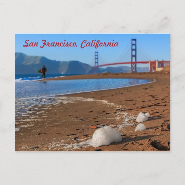 San Francisco Golden Gate Bridge at sunset Postcard (Front)