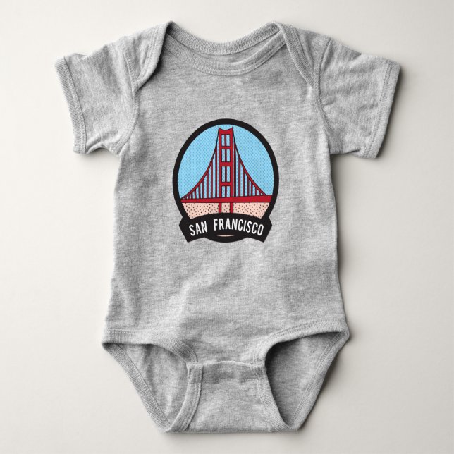 San Francisco - Golden Gate Bridge Baby Bodysuit (Front)