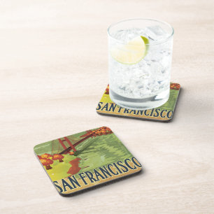 San Francisco Golden Gate Bridge Beverage Coaster