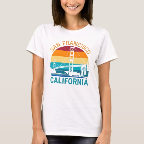 San Francisco Golden Gate Bridge California Gift T_Shirt