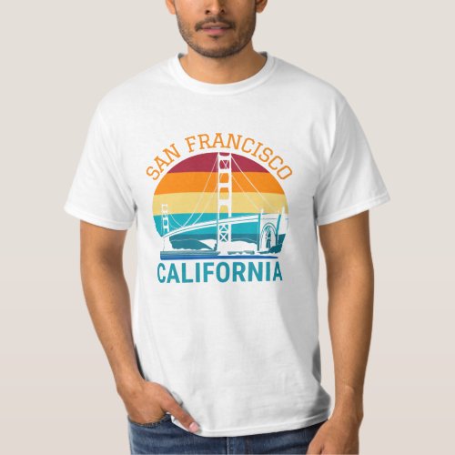 San Francisco Golden Gate Bridge California Gift T_Shirt
