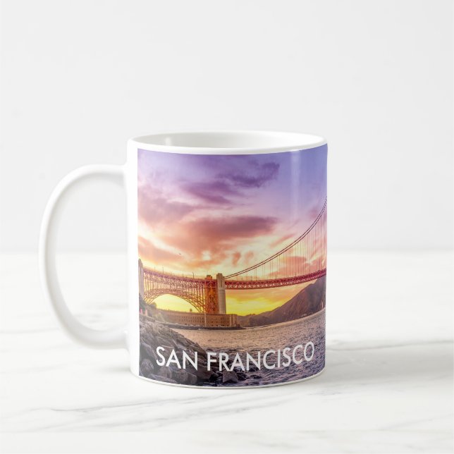 San Francisco - Golden Gate Bridge Coffee Mug (Left)