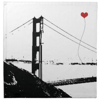 San Francisco Golden Gate Bridge Dinner Napkin