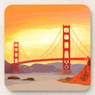 San Francisco Golden Gate Bridge Drink Coaster