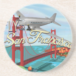 San Francisco Golden Gate Bridge Drink Coaster