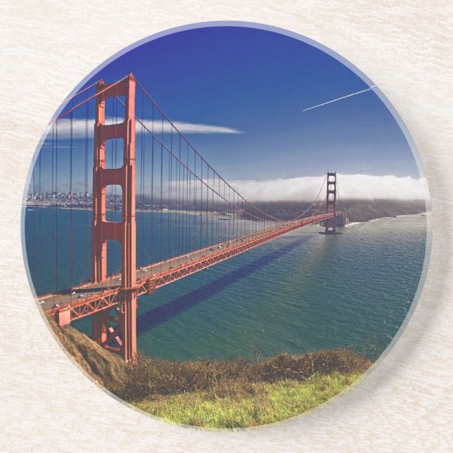 San Francisco Golden Gate Bridge Drink Coaster (Front)