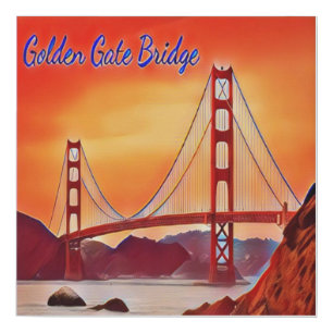 San Francisco Golden Gate Bridge Faux Canvas Print