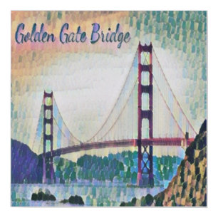San Francisco Golden Gate Bridge Faux Canvas Print
