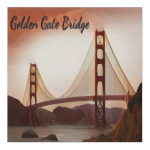 San Francisco Golden Gate Bridge Faux Canvas Print