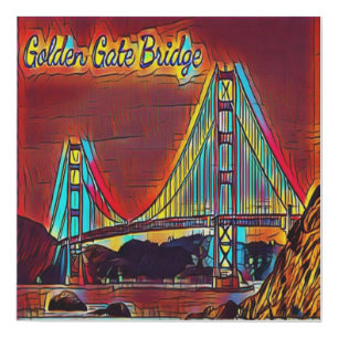 San Francisco Golden Gate Bridge Faux Canvas Print