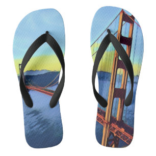 San Francisco - GOLDEN GATE - Bridge Flip Flops