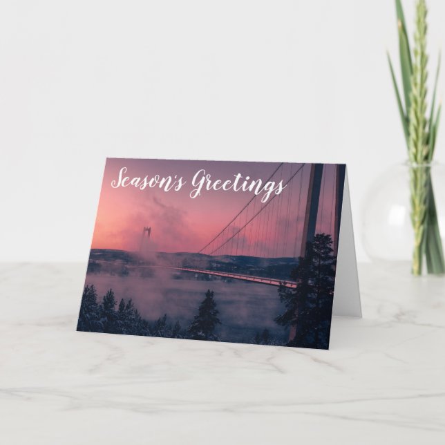 San Francisco Golden Gate Bridge Holiday Card (Front)