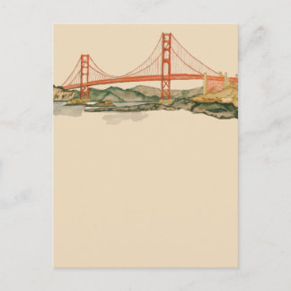 San Francisco Golden Gate Bridge Notecard