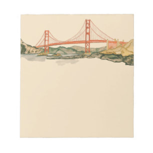 San Francisco Golden Gate Bridge Notepad