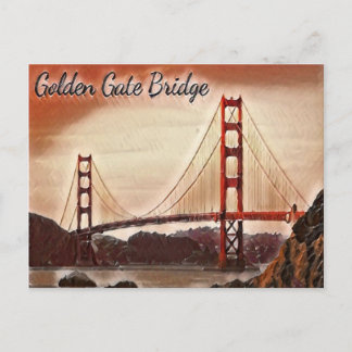 San Francisco Golden Gate Bridge Postcard