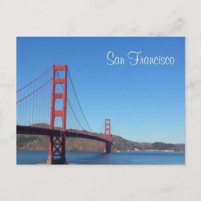San Francisco Golden Gate Bridge Postcard (Front)