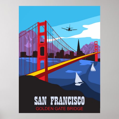San Francisco Golden Gate bridge Poster