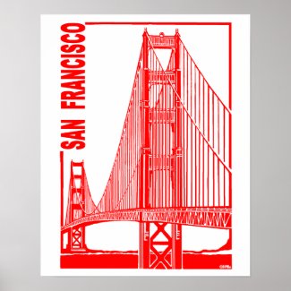 San Francisco-Golden Gate Bridge Poster