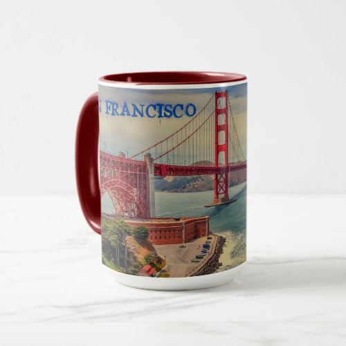 San Francisco Golden Gate Bridge Scenic Mug