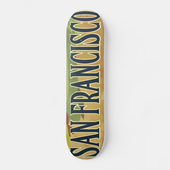 San Francisco Golden Gate Bridge Skateboard Deck (Front)