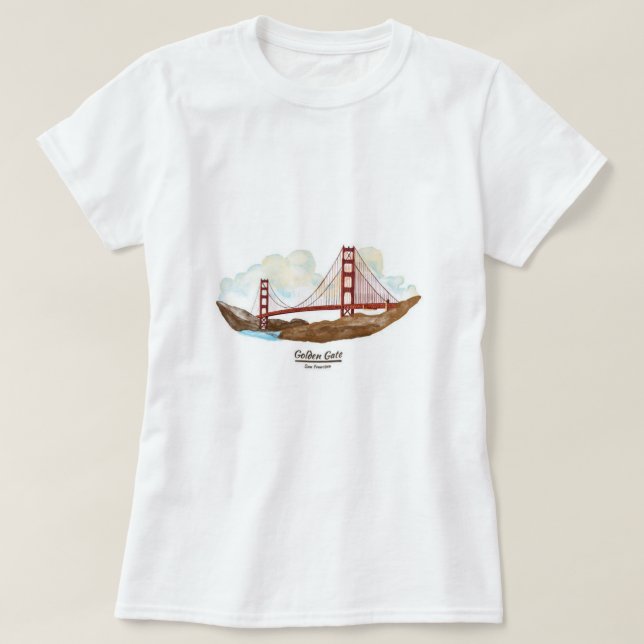 San Francisco Golden Gate Bridge T-Shirt (Design Front)