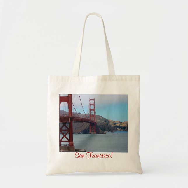 San Francisco, golden gate bridge Tote Bag (Front)