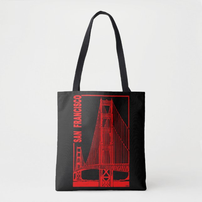 San Francisco-Golden Gate Bridge Tote Bag (Front)
