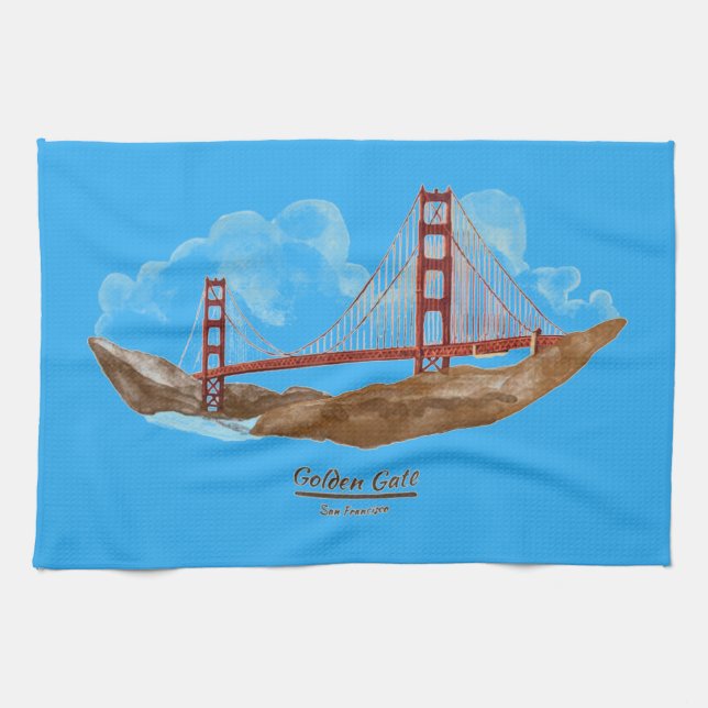 San Francisco Golden Gate Bridge Towel (Horizontal)