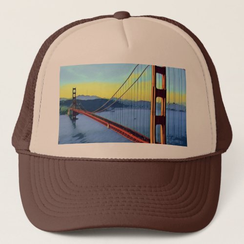 San Francisco _ GOLDEN GATE _ Bridge Trucker Hat