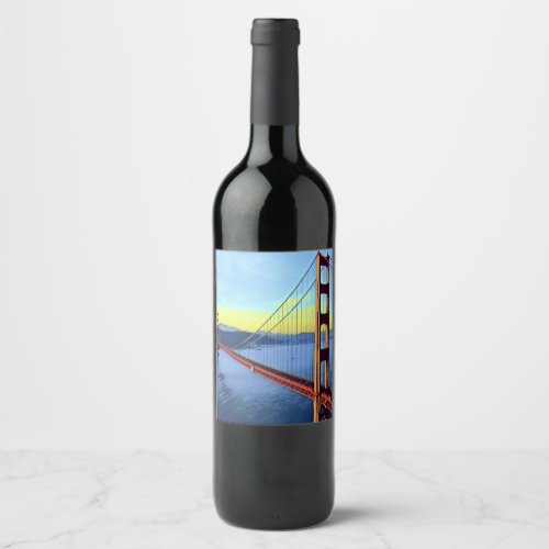 San Francisco _ GOLDEN GATE _ Bridge Wine Label