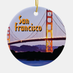 San Francisco Golden Gate Ceramic Ornament