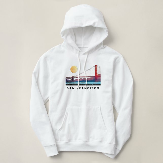 San Francisco Golden Gate Souvenir Gift Hoodie (Design Front)