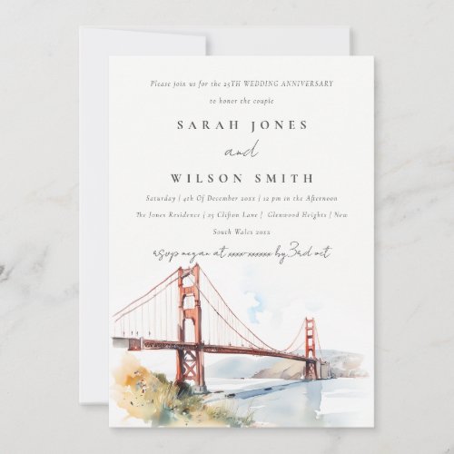 San Francisco Golden Gate Wedding Anniversary 